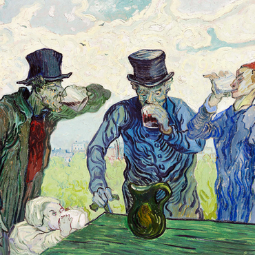 The Drinkers (1890) by Vincent van Gogh 1000 Jigsaw Puzzle 3D Modell