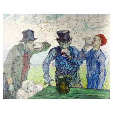 puzzleplate The Drinkers 1890 by Vincent van Gogh 100 Jigsaw Puzzle