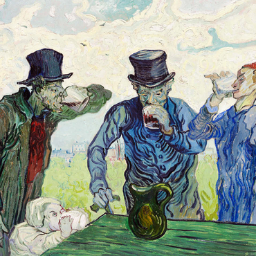 The Drinkers 1890 by Vincent van Gogh 100 Jigsaw Puzzle 3D Modell