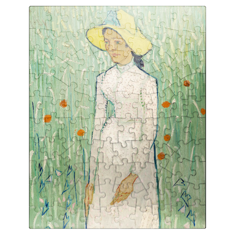 puzzleplate Girl in White 1890 by Vincent van Gogh 100 Jigsaw Puzzle