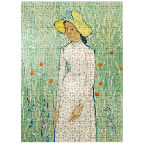 puzzleplate Girl in White 1890 by Vincent van Gogh 500 Jigsaw Puzzle
