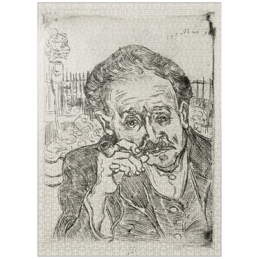 puzzleplate Dr. Gachet (1890) by Vincent van Gogh 1000 Jigsaw Puzzle