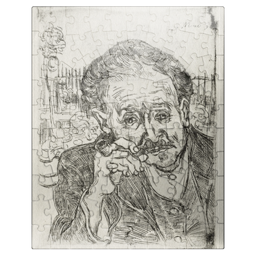 puzzleplate Dr. Gachet 1890 by Vincent van Gogh 100 Jigsaw Puzzle