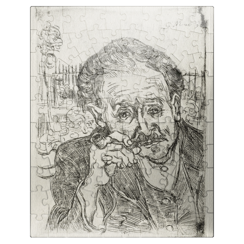 puzzleplate Dr. Gachet 1890 by Vincent van Gogh 100 Jigsaw Puzzle