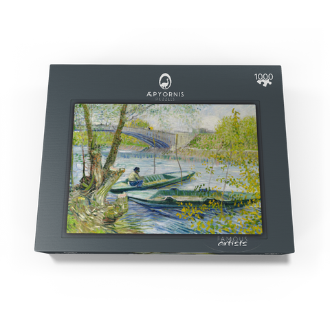 Fishing in Spring, the Pont de Clichy (Asnières) (1887) by Vincent van Gogh 1000 Jigsaw Puzzle box view1