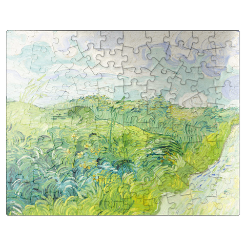 puzzleplate Green Wheat Fields Auvers 1890 by Vincent van Gogh 100 Jigsaw Puzzle