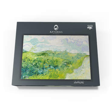 Green Wheat Fields Auvers 1890 by Vincent van Gogh 500 Jigsaw Puzzle box view1