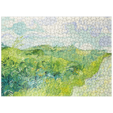 puzzleplate Green Wheat Fields Auvers 1890 by Vincent van Gogh 500 Jigsaw Puzzle