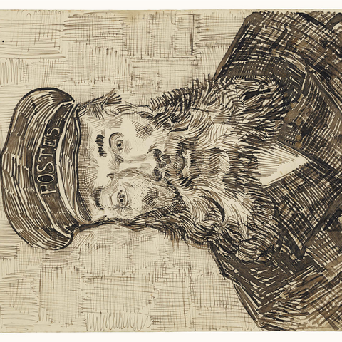 Portrait of Joseph Roulin (1888) by Vincent van Gogh 1000 Jigsaw Puzzle 3D Modell