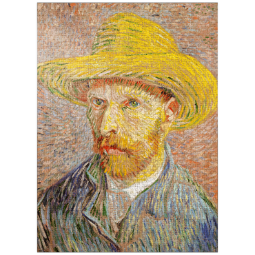 puzzleplate Self-Portrait with a Straw Hat (1887) by Vincent van Gogh 1000 Jigsaw Puzzle