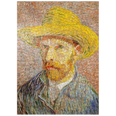 puzzleplate Self-Portrait with a Straw Hat 1887 by Vincent van Gogh 500 Jigsaw Puzzle