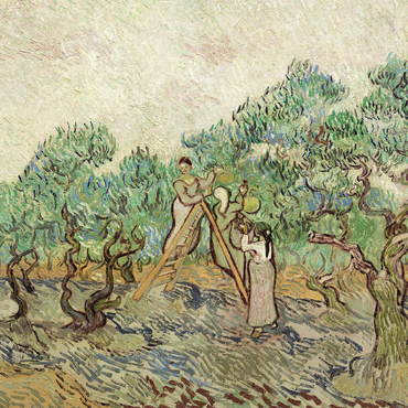 The Olive Orchard 1889 by Vincent van Gogh 100 Jigsaw Puzzle 3D Modell