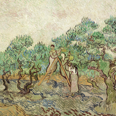 The Olive Orchard 1889 by Vincent van Gogh 500 Jigsaw Puzzle 3D Modell