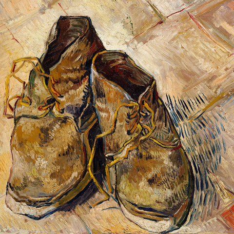 Shoes (1888) by Vincent van Gogh 1000 Jigsaw Puzzle 3D Modell