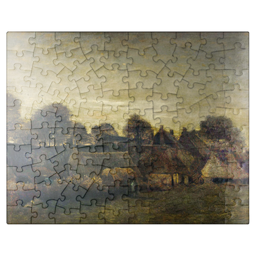 puzzleplate Farming Village at Twilight 1884 by Vincent van Gogh 100 Jigsaw Puzzle