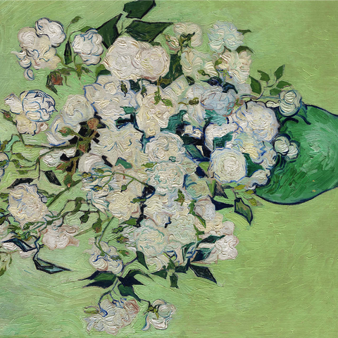 Roses (1890) by Vincent van Gogh 1000 Jigsaw Puzzle 3D Modell