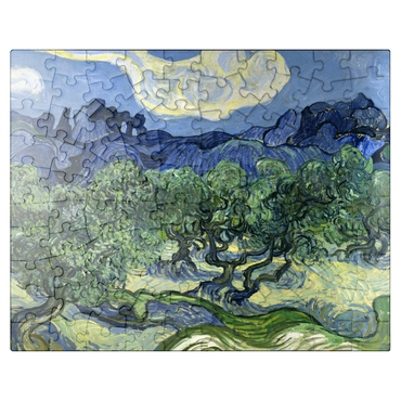 puzzleplate Vincent van Goghs Olive Trees with the Alpilles in the Background 1889 100 Jigsaw Puzzle