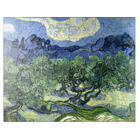 puzzleplate Vincent van Goghs Olive Trees with the Alpilles in the Background 1889 100 Jigsaw Puzzle