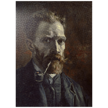 puzzleplate Vincent van Gogh's Self-Portrait with Pipe (1886) 1000 Jigsaw Puzzle