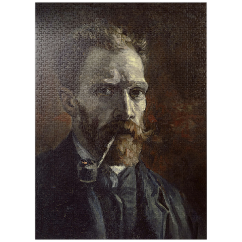puzzleplate Vincent van Gogh's Self-Portrait with Pipe (1886) 1000 Jigsaw Puzzle