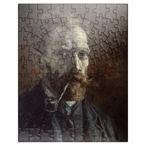 puzzleplate Vincent van Goghs Self-Portrait with Pipe 1886 100 Jigsaw Puzzle