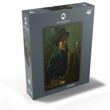 Vincent van Goghs Self-Portrait with Dark Felt Hat at the Easel 1886 100 Jigsaw Puzzle box view1