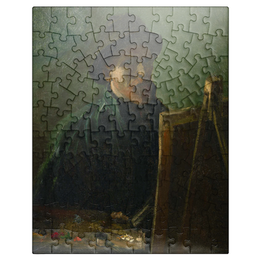 puzzleplate Vincent van Goghs Self-Portrait with Dark Felt Hat at the Easel 1886 100 Jigsaw Puzzle
