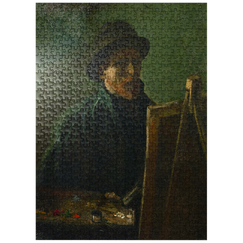 puzzleplate Vincent van Goghs Self-Portrait with Dark Felt Hat at the Easel 1886 500 Jigsaw Puzzle