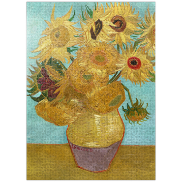 puzzleplate Vincent van Gogh's Vase with Twelve Sunflowers (1888-1889) 1000 Jigsaw Puzzle