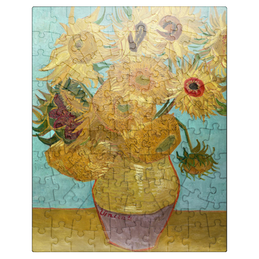 puzzleplate Vincent van Goghs Vase with Twelve Sunflowers 1888-1889 100 Jigsaw Puzzle