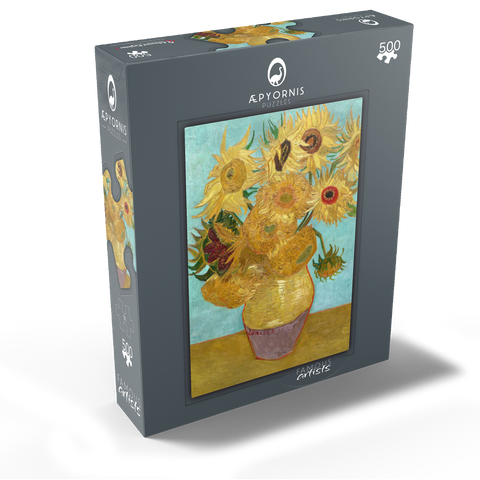 Vincent van Goghs Vase with Twelve Sunflowers 1888-1889 500 Jigsaw Puzzle box view1