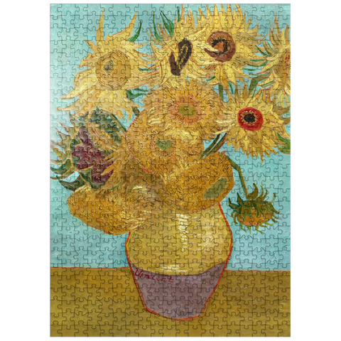 puzzleplate Vincent van Goghs Vase with Twelve Sunflowers 1888-1889 500 Jigsaw Puzzle