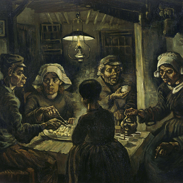 Vincent van Gogh's The Potato Eaters (1885) 1000 Jigsaw Puzzle 3D Modell