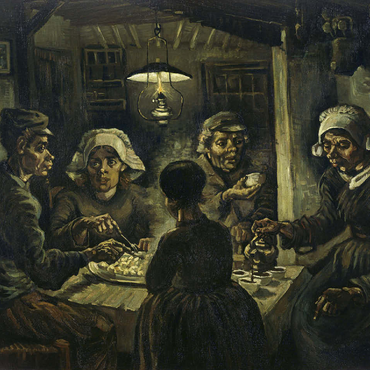 Vincent van Goghs The Potato Eaters 1885 100 Jigsaw Puzzle 3D Modell