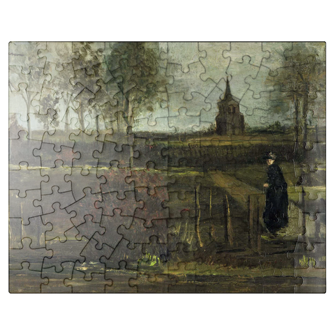 puzzleplate Vincent van Goghs The Parsonage Garden at Nuenen 1884 100 Jigsaw Puzzle