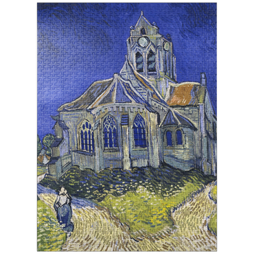 puzzleplate Vincent van Gogh's The Church at Auvers (1890) 1000 Jigsaw Puzzle