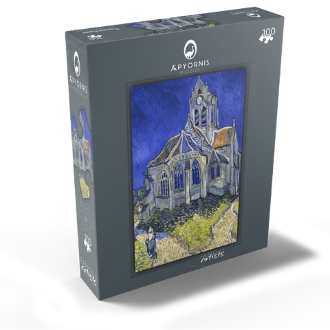 Vincent van Goghs The Church at Auvers 1890 100 Jigsaw Puzzle box view1