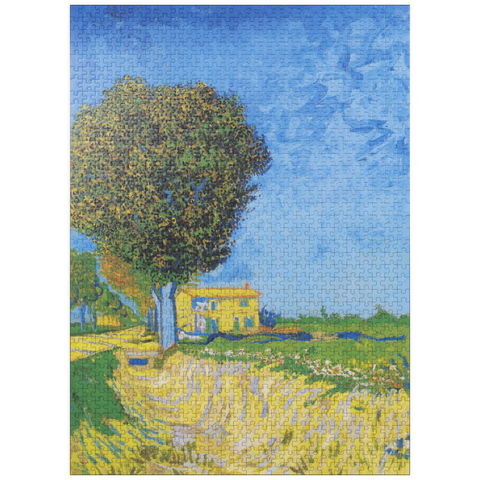 puzzleplate Vincent van Gogh's Avenue at Arles with houses (1888) 1000 Jigsaw Puzzle