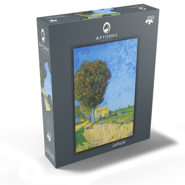 Vincent van Goghs Avenue at Arles with houses 1888 100 Jigsaw Puzzle box view1