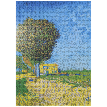 puzzleplate Vincent van Goghs Avenue at Arles with houses 1888 500 Jigsaw Puzzle