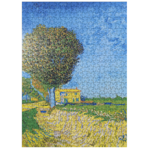 puzzleplate Vincent van Goghs Avenue at Arles with houses 1888 500 Jigsaw Puzzle