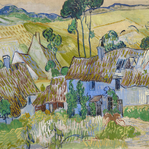 Vincent van Goghs Farms near Auvers 1890 100 Jigsaw Puzzle 3D Modell