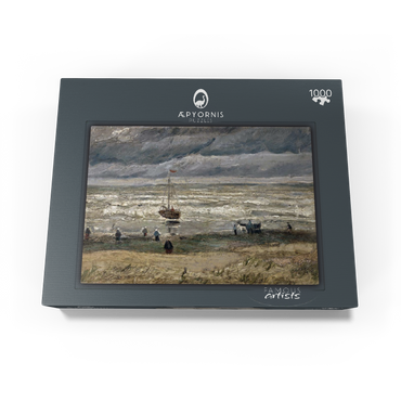 Vincent van Gogh's Beach at Scheveningen in Stormy Weather (1882) 1000 Jigsaw Puzzle box view1