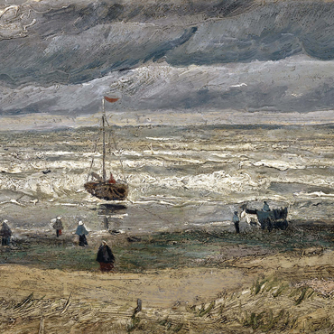 Vincent van Gogh's Beach at Scheveningen in Stormy Weather (1882) 1000 Jigsaw Puzzle 3D Modell