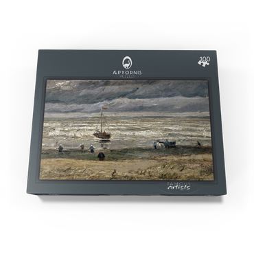 Vincent van Goghs Beach at Scheveningen in Stormy Weather 1882 100 Jigsaw Puzzle box view1