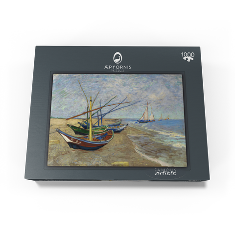 Vincent van Gogh's Fishing Boats on the Beach at Saintes-Maries (1888) 1000 Jigsaw Puzzle box view1