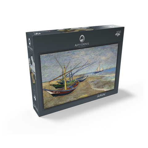 Vincent van Goghs Fishing Boats on the Beach at Saintes-Maries 1888 100 Jigsaw Puzzle box view1