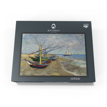 Vincent van Goghs Fishing Boats on the Beach at Saintes-Maries 1888 500 Jigsaw Puzzle box view1