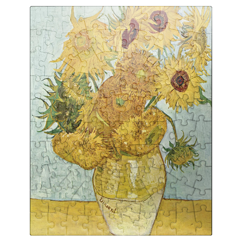 puzzleplate Vincent van Goghs Yellow Vase with Twelve Sunflowers 1888-1889 100 Jigsaw Puzzle