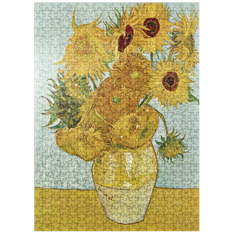 puzzleplate Vincent van Goghs Yellow Vase with Twelve Sunflowers 1888-1889 500 Jigsaw Puzzle
